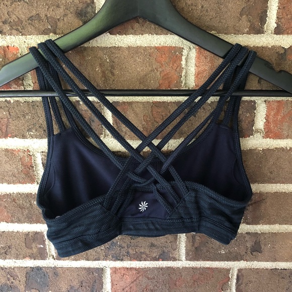 Athleta Other - Athleta Triple Strap Herringbone Sports Bra XS